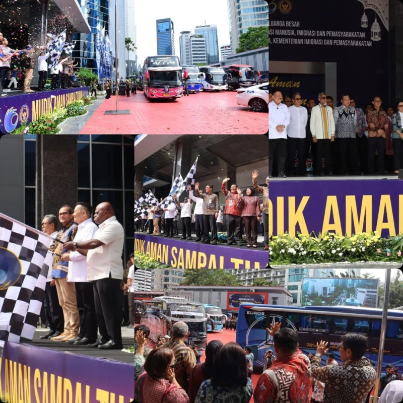 Empat Kementerian Bersinergi Memberangkatkan 34 Bus dalam Mudik Bareng 2025 - www.tajamnews.co.id