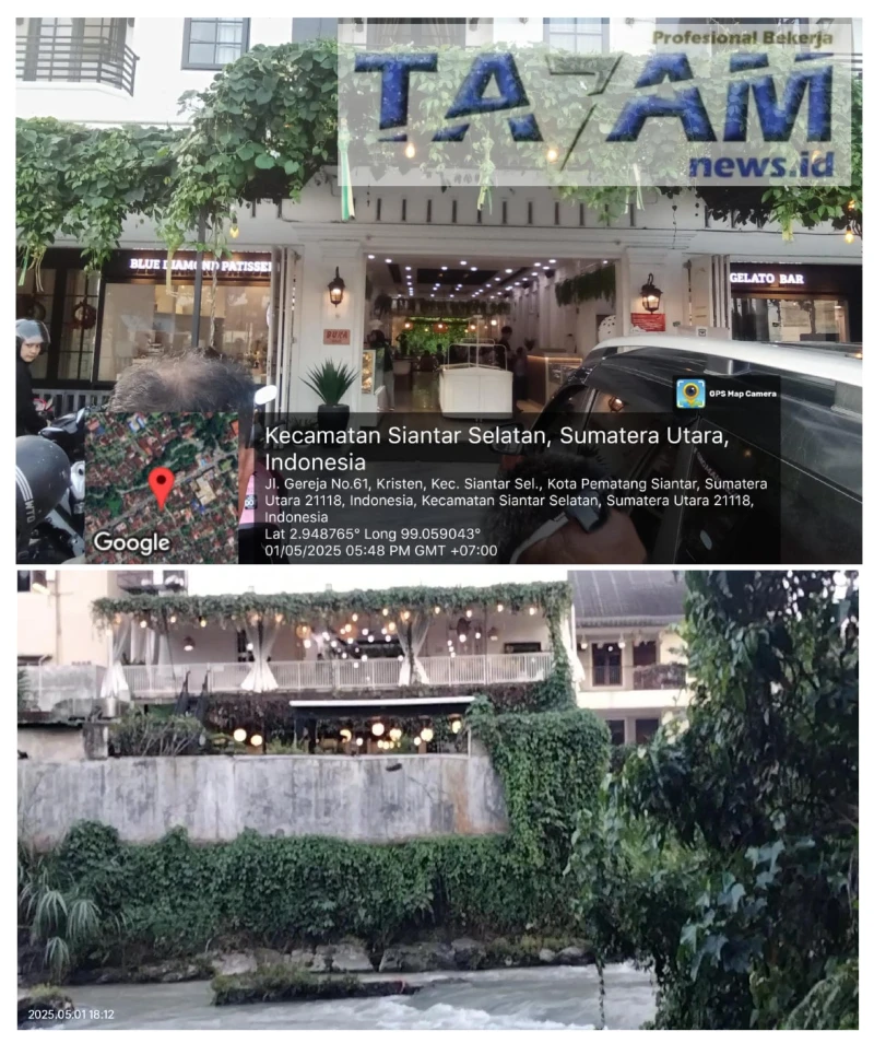 Pematang Siantar Terancam Banjir Bandang, Kadis DLH Diduga Backingi Blue Diamond Pattiser Dan Gelato Bar. - TajamNews