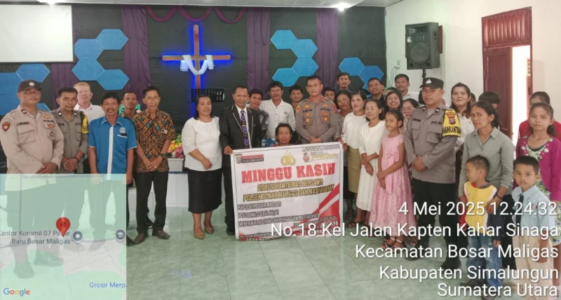 Kapolsek Bosar Maligas Gelar Minggu Kasih sebagai Wujud Kedekatan Polri dengan Masyarakat - TajamNews