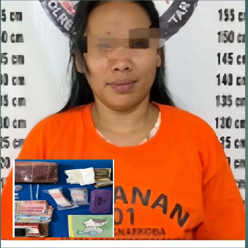 Tunggu Pembeli, Wanita Penjual  Sabu di Jalan Perwira Gol - TajamNews