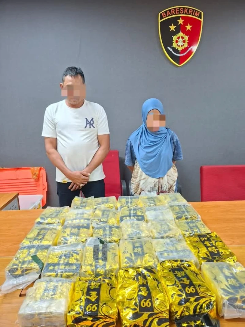 Kerja sama Polda Sumut dan Polda Sumsel berhasil gagalkan peredaran 28 kg sabu - TajamNews