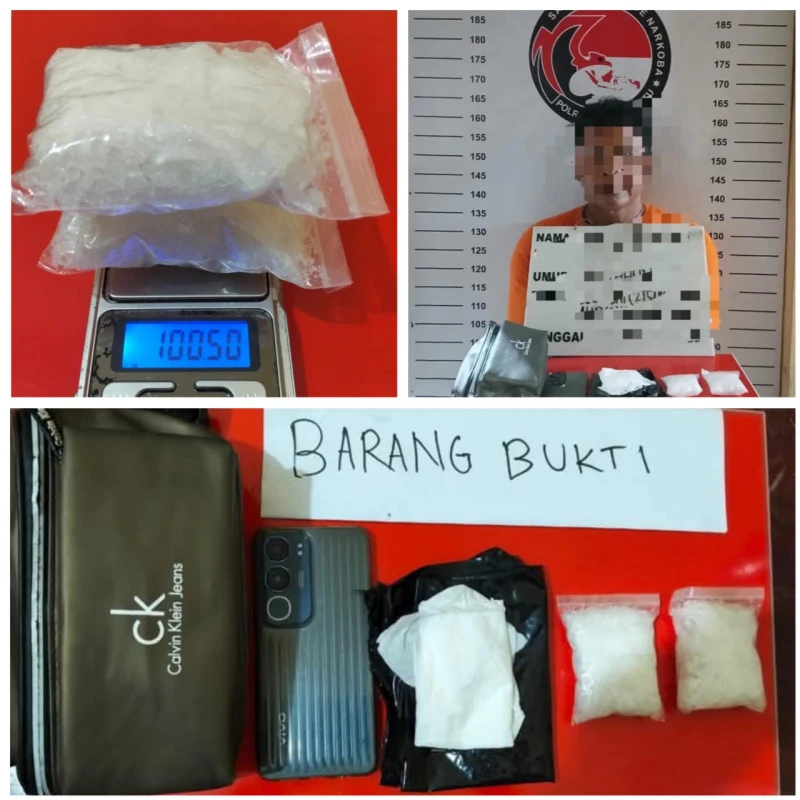 Bawa Sabu 100 Gram, Warga Medan Disedot  Tim Khusus Satres Narkoba Labuhan Batu Utara - TajamNews