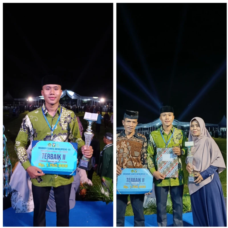 Muhammad Dwi Hanjoko Raih Juara 2 MTQ Kabupaten Simalungun Cabang Hafidz Qur'an - TajamNews