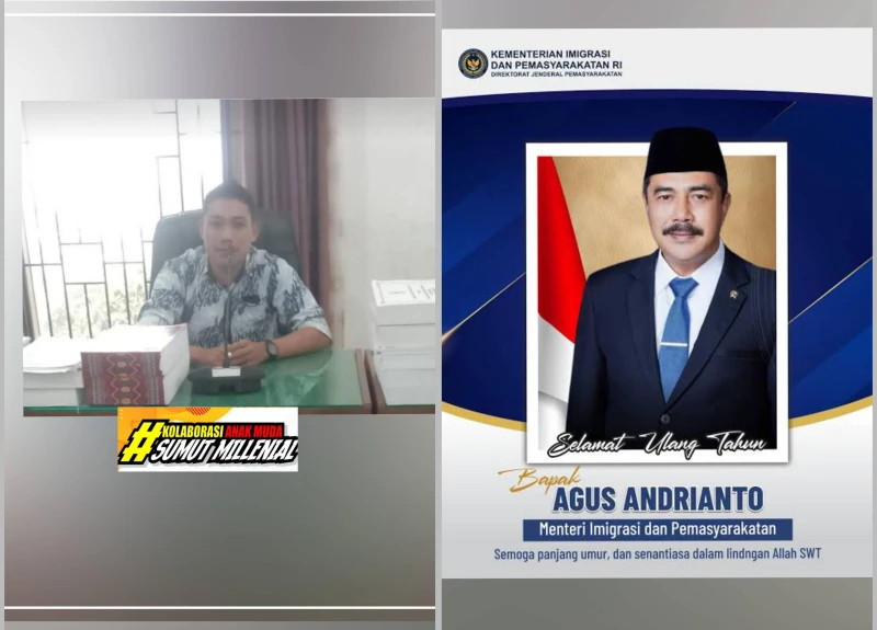 Ketua Kolaborasi Anak Muda Sumut Millenial : Kami Mendukung Penuh Menteri Imipas Komjen  (Pur) Agus Ardianto Sikat Narkoba Di jaringan Lapas Dan Rutan Serta Tahan Handphone - www.tajamnews.co.id