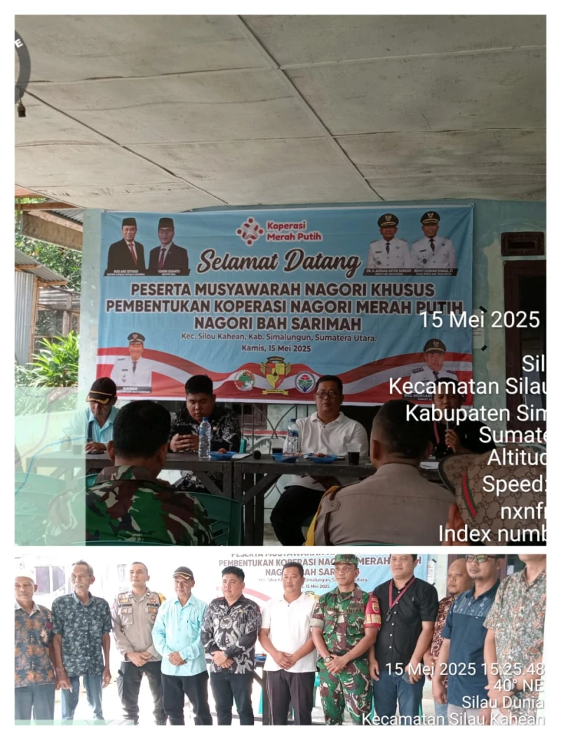 *Pembentukan Koperasi Merah Putih Bersama Masyarakat Bah Sarimah* - www.tajamnews.co.id