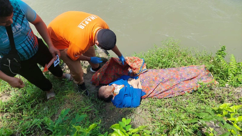 Polsek Perdagangan Evakuasi Temuan Mayat di Sungai Bah Bolon: Wanita Lanjut Usia Meninggal Setelah Terpeleset - TajamNews