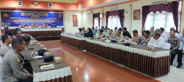 Polres Simalungun Ikuti Penelitian STIK LEMDIKLAT Polri Tentang Pencegahan Korupsi - TajamNews
