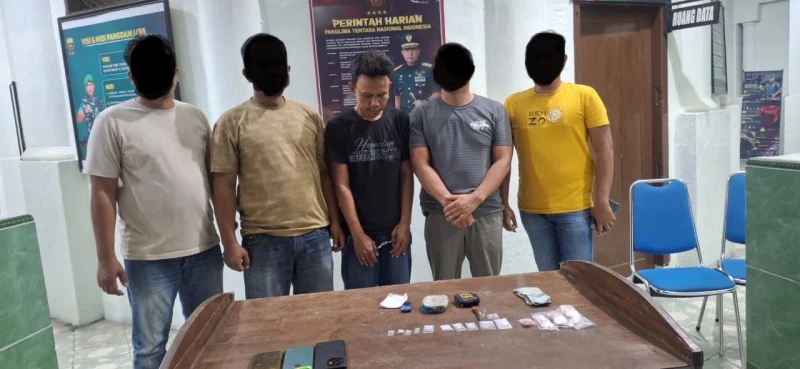 Penangkapan Diduga Pengedar Narkotika Jenis Sabu oleh Tim Intelrem 022/PT di Kota Tebing Tinggi - www.tajamnews.co.id