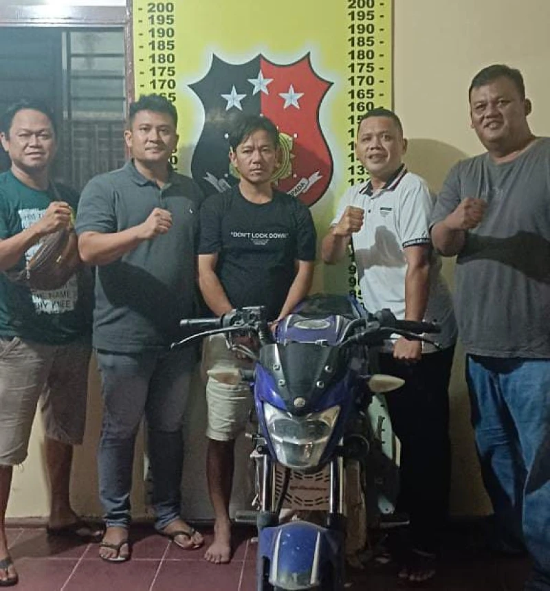 Polres Simalungun Berhasil Amankan Pelaku Penggelapan Sepeda Motor Senilai Rp 14,6 Juta - www.tajamnews.co.id
