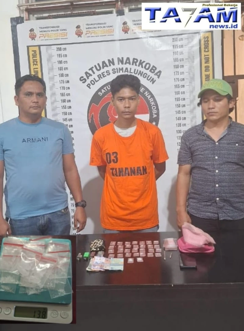 Intelrem 022/PT Sikat Sabu Milik Oskar Dari Tangan Ridho Di Tapian Dolok, Barbut 13.8 Gram. - www.tajamnews.co.id