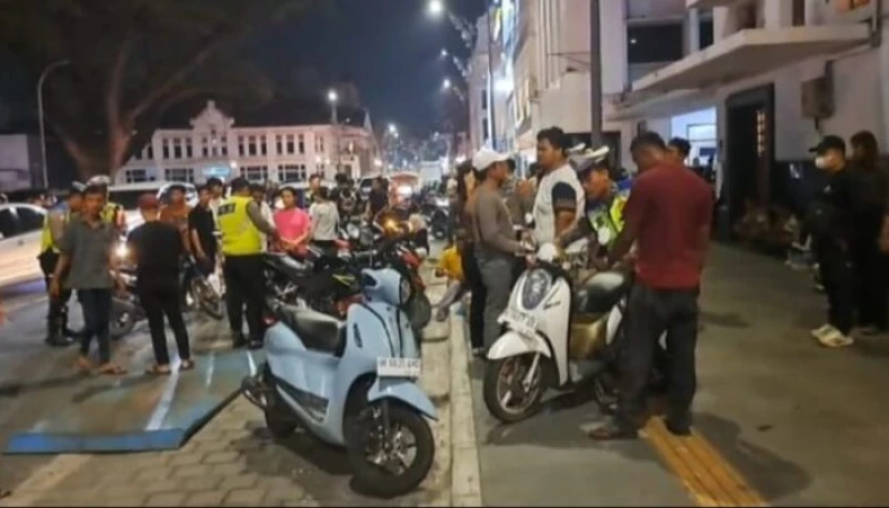 Puluhan Remaja Pengguna Sepeda Motor Diamankan Polisi dalam Razia Satlantas Polrestabes Medan - www.tajamnews.co.id
