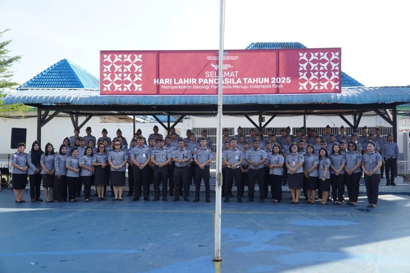 *Upacara Hari Lahir Pancasila Di Rutan Kelas I Medan Berlangsung Khidmat* - www.tajamnews.co.id
