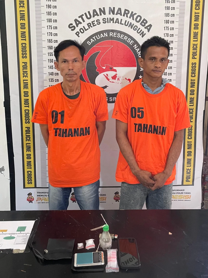 Sat Narkoba Polres Simalungun Amankan Dua Tersangka Penyalahgunaan Sabu 6,65 Gram dalam Operasi Antik Toba 2025 - www.tajamnews.co.id