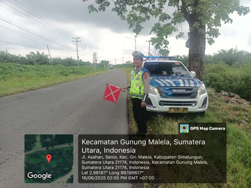 Sat Lantas Polres Simalungun Intensifkan Blue Light Patrol Jelang HUT Bhayangkara ke-79 - TajamNews