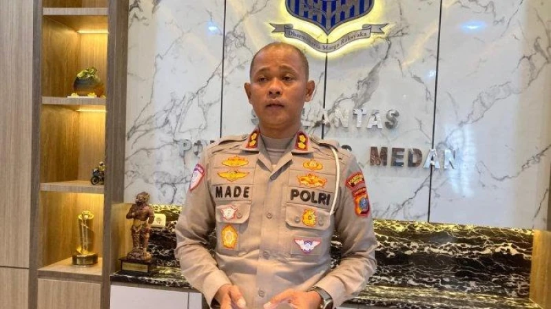 Satlantas Polrestabes Medan Siagakan 80 Personel di Titik Rawan Macet Untuk Menghadapi Libur Panjang - TajamNews