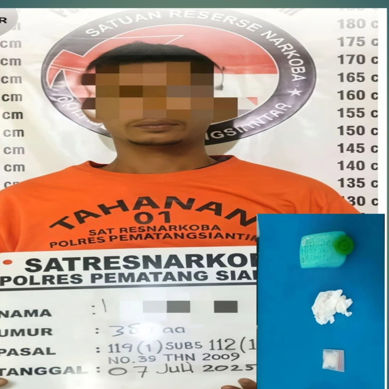 Botol Mylanta Berisi Sabu Warga Gang Manunggal Di Jemput Sat Narkoba Polres Siantar - TajamNews
