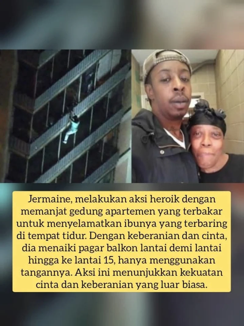Jermaine, “Spider-Man” dari Philadelphia: Panjat Gedung 15 Lantai Demi Selamatkan Ibunya - www.tajamnews.co.id
