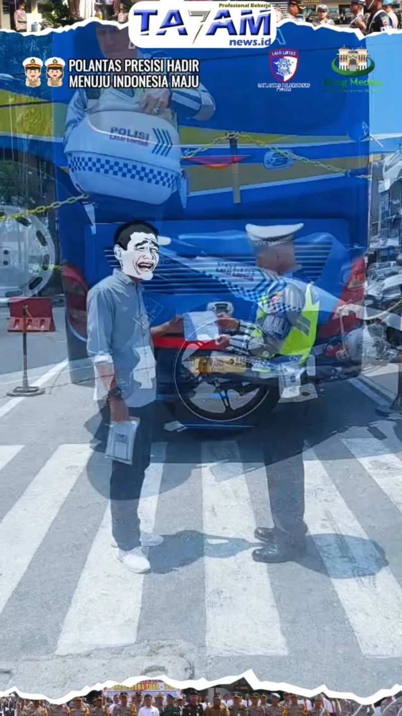 Personil Satlantas Polrestabes Medan Tilang Langsung Bus Pariwisata Mewah - TajamNews