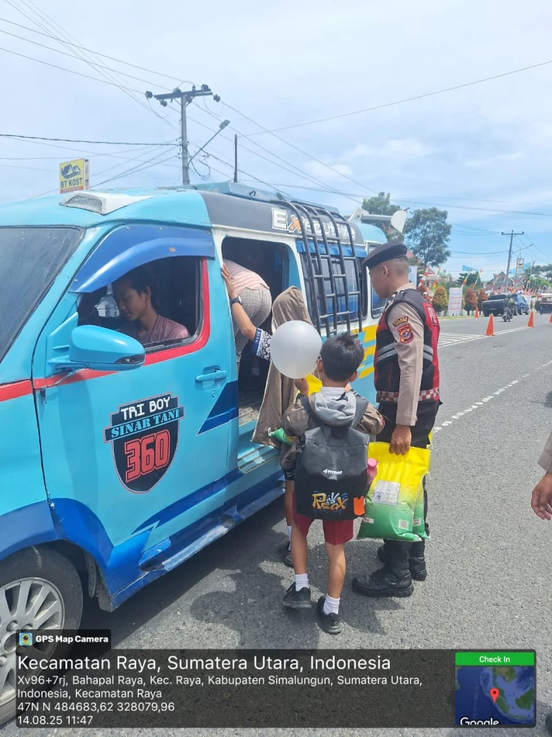 Sat Samapta Polres Simalungun Gelar Patroli Perintis Presisi Jelang HUT RI ke-80, Jamin Kamtibmas Tetap Kondusif - TajamNews