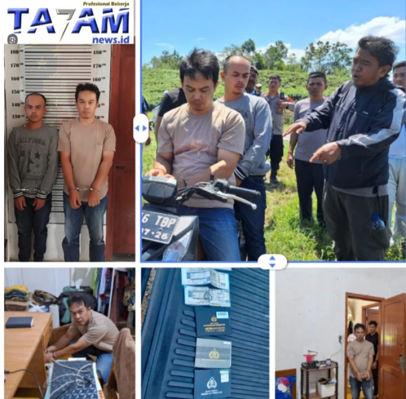 Tim Jatanras Polres Simalungun Berhasil Bongkar Sindikat Pencurian dengan Kerugian Rp 75 Juta - TajamNews
