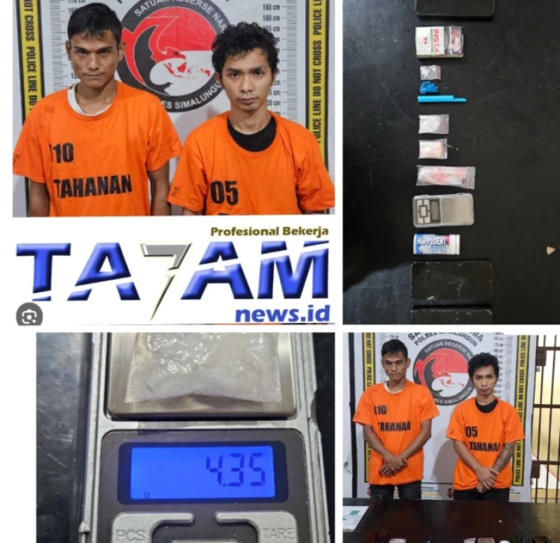 Sat Narkoba Polres Simalungun Kembali Bekuk Pengedar Sabu dengan barbut 4,98 Gram Sabu - TajamNews