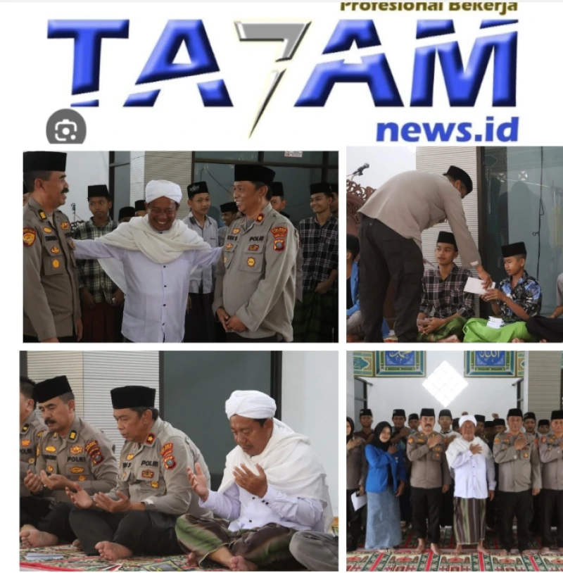 Polres Simalungun Gelar Doa Bersama Santri Anak Yatim dan Mahasiswa Demi Persatuan Indonesia Maju - www.tajamnews.co.id