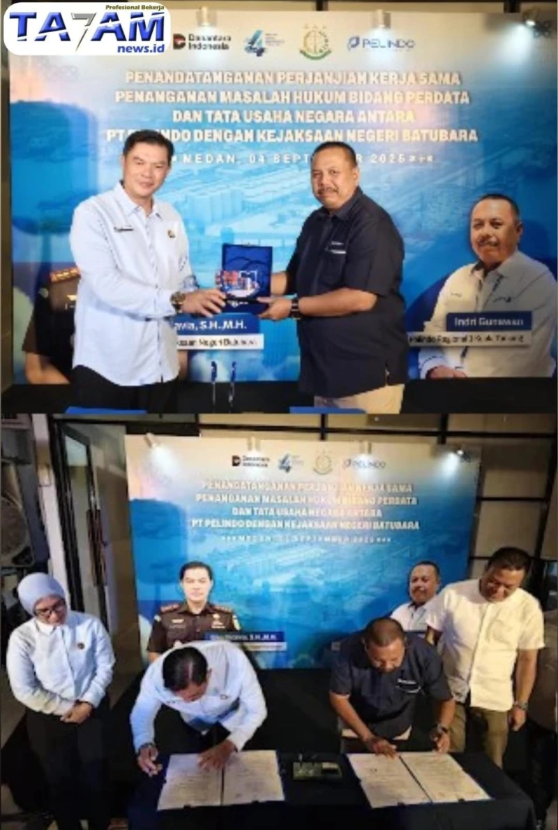 Pelindo Regional 1 Kuala Tanjung Mantapkan Good Governance Lewat MoU dengan Kejari Batubara - TajamNews