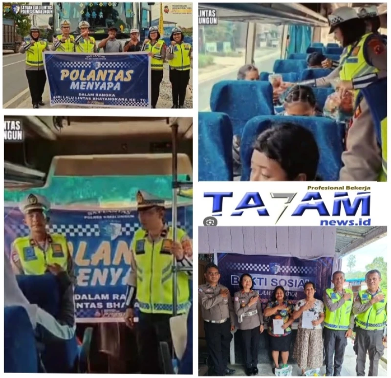 "Polantas Menyapa" Sat Lantas Polres Simalungun Hadirkan Edukasi Berlalu Lintas untuk Pelajar - TajamNews