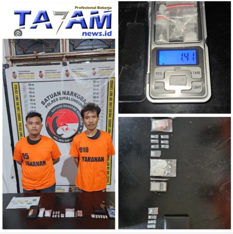 Sabu-sabu 35,25 Gram Berhasil di Bongkar Sat Narkoba Polres Simalungun dari Bandar dan jaringannya - TajamNews