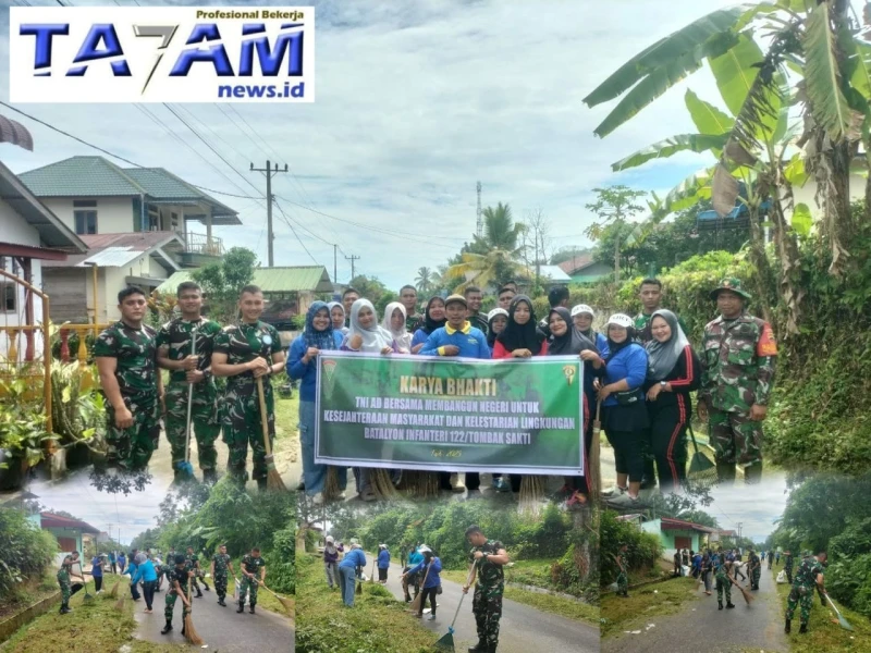 Nuansa Keharmonisan Yonif 122/TS : Bersama Rakyat, Menuju Simalungun Gemilang! - TajamNews