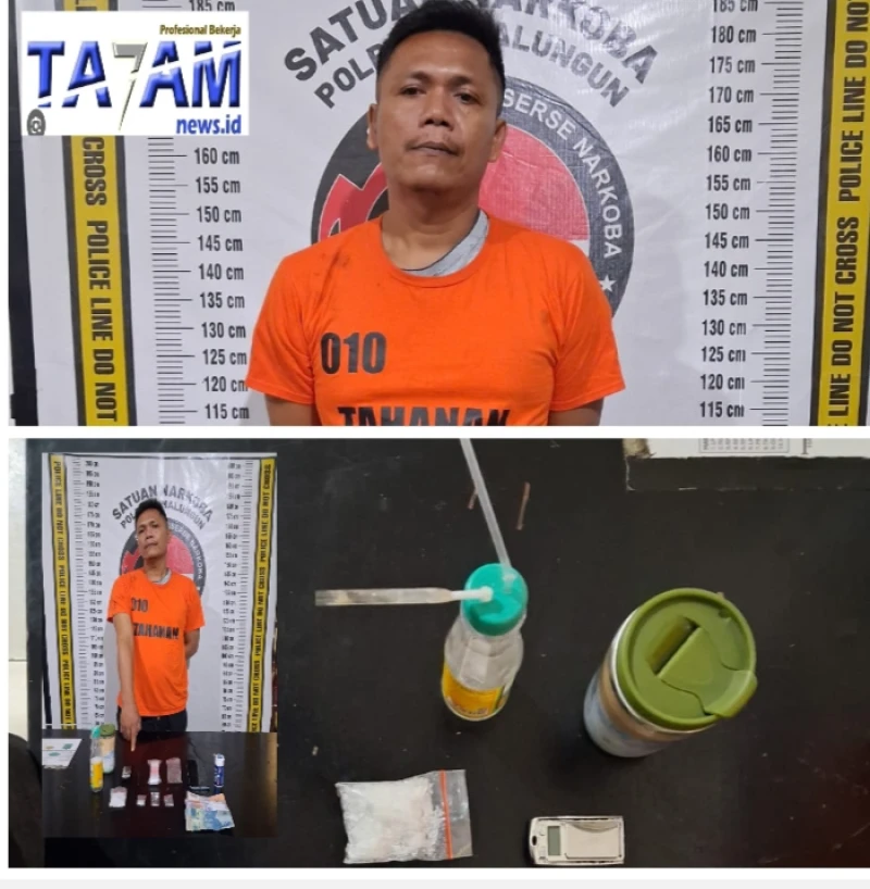 Komitmen Sat Narkoba Polres Simalungun Berhasil Tangkap Bandar Sabu dari Siantar Bersama 16,07 Gram Sabu-Sabu - TajamNews