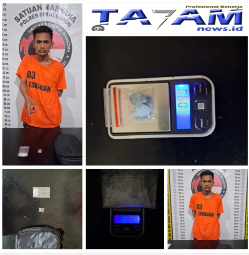 Pemuda Asal Asahan Nekat Jual Narkotika,di bekuk sat Narkoba Polres Simalungun  4,42 Gram Sabu di amankan. - TajamNews