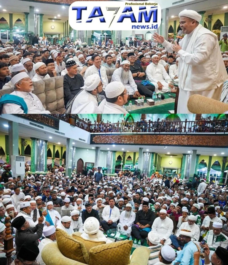 Lautan Manusia Serbu Habib Rizieq di Deli Serdang - TajamNews