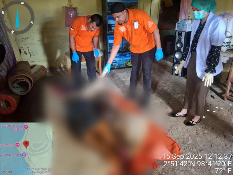 Tim Inafis Polres Simalungun Sigap Evakuasi Mayat Lansia yang Ditemukan Tujuh Hari Setelah Meninggal - TajamNews
