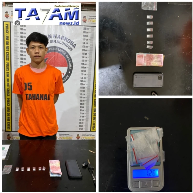 Polsek Tanah Jawa Berhasil Bongkar Sindikat Narkoba, Sita 6 Paket Sabu Seberat 1,26 gram - TajamNews
