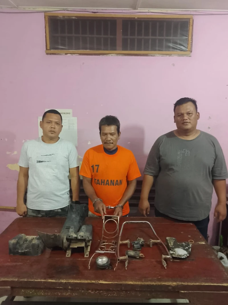 Polres Simalungun Berhasil Ringkus Pelaku Pencurian Motor Honda Supra, Kerugian Ditaksir 3 Juta Rupiah - TajamNews