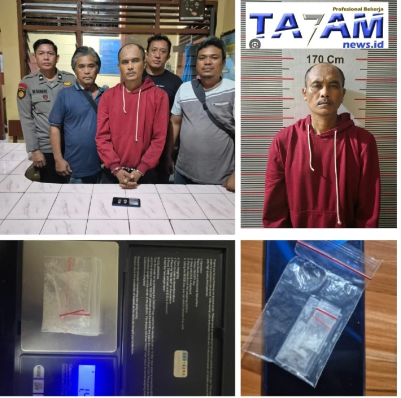 Kanit Intel Polsek Bangun Tegas Buru Bandar Sabu, Kolaborasi dengan Reskrim Berhasil Amankan 1,42 Gram Narkotika - TajamNews
