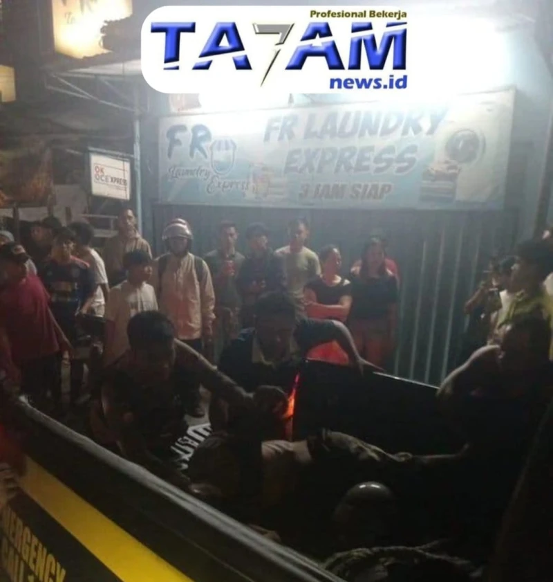 Pemulung Roboh Bersimbah Darah Akibat Cekcok - TajamNews