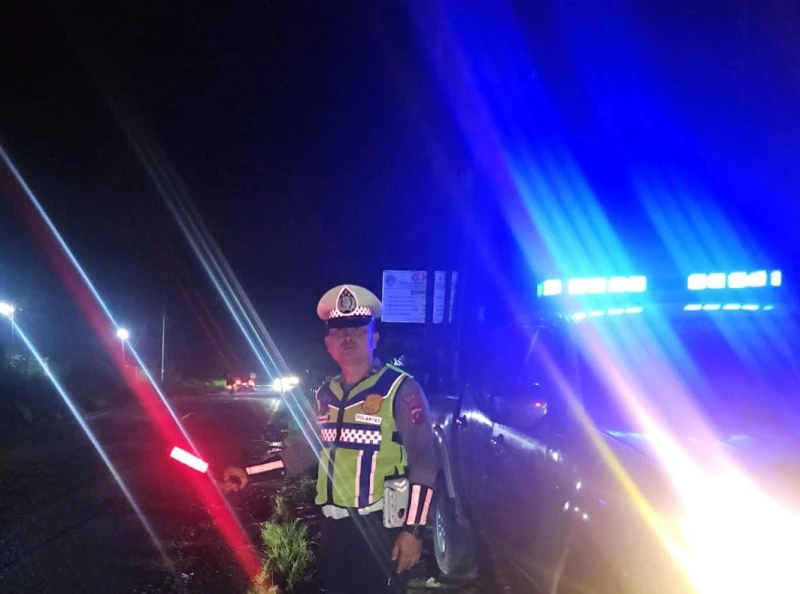 Satlantas Polres Simalungun Gelar Patroli Malam Antisipasi Balap Liar dan Begal di Jalan Lintas - TajamNews