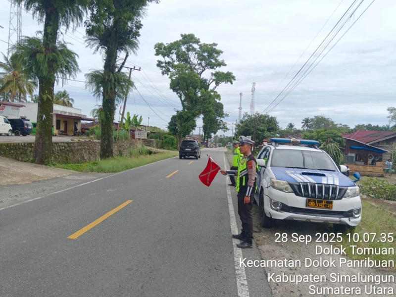 Satlantas Polres Simalungun Gencar Patroli Antisipasi Balap Liar dan Begal di Jalur Lintas Siantar-Parapat - www.tajamnews.co.id