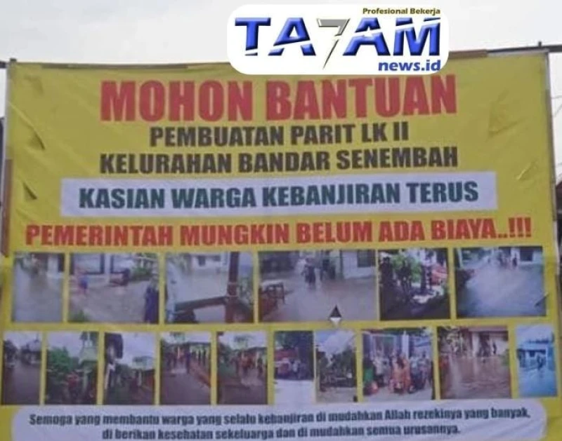 Ironi di Tengah Genangan: Warga Binjai Patungan Bangun Parit karena Tidak Kunjung Diperhatikan - TajamNews