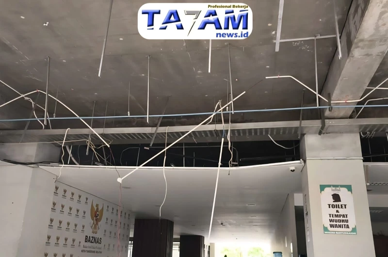 Robohnya Plafon Islamic Center Serpong: Sinyal Bahaya dari Terabaikannya Bangunan Ibadah - TajamNews