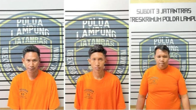 3 Preman yang Palak Sopir Batu Bara di Way Kanan Lampung Ditangkap Polisi - TajamNews