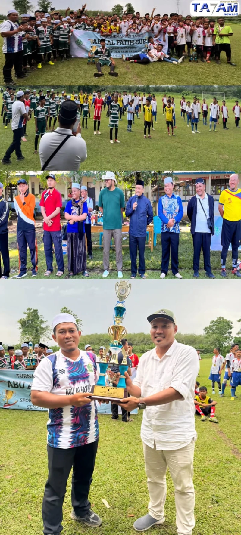 Jihad Santri di Lapangan Hijau: Ponpes Abu Al Fatih Galang Suka Gaungkan Semangat HSN 2025 Lewat Sepak Bola - TajamNews