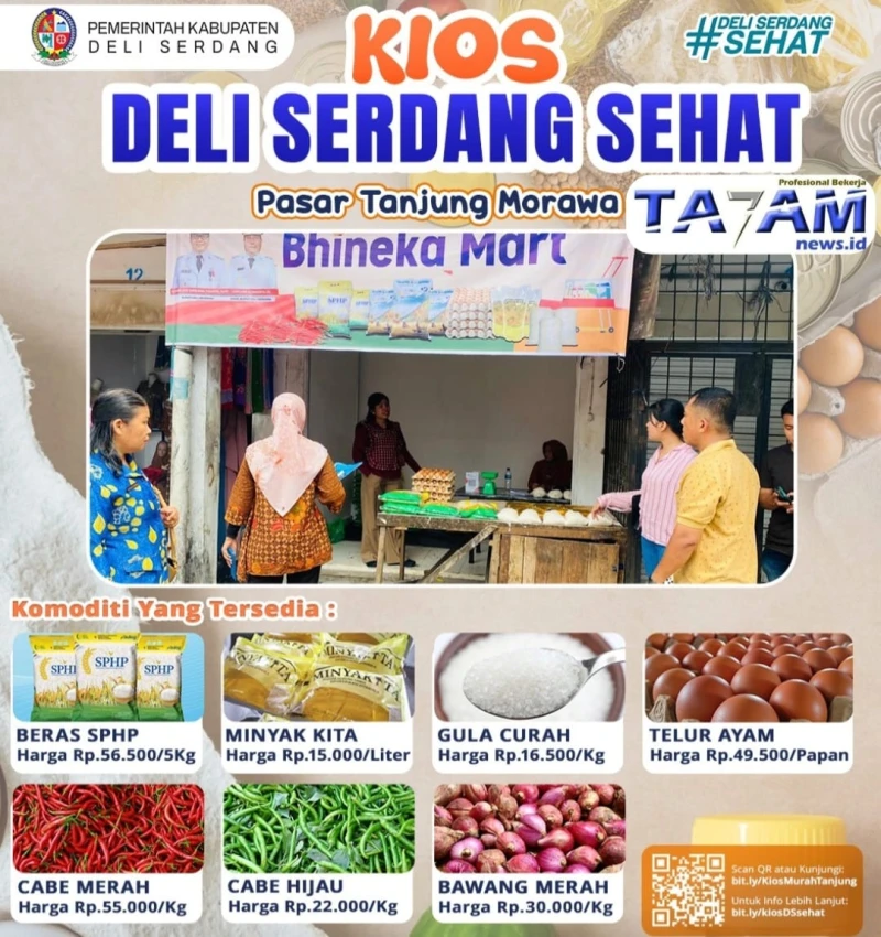 Strategi Anti Inflasi: Benarkah Kios Deli Serdang Sehat Mampu Redam Lonjakan Harga Pangan ? - TajamNews
