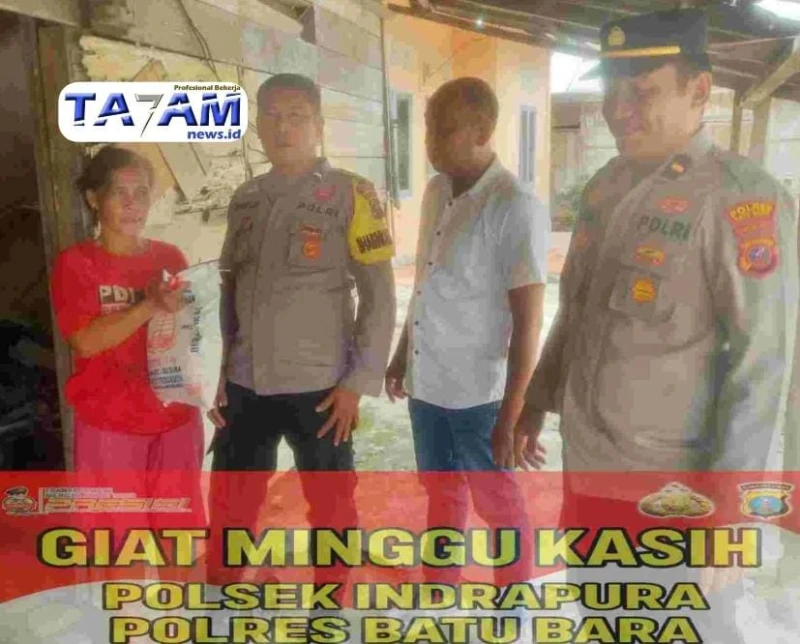 “Minggu Kasih” Polsek Indra Pura: Wajah Humanis Polri di Tengah Warga Desa Tanjung Kubah - TajamNews