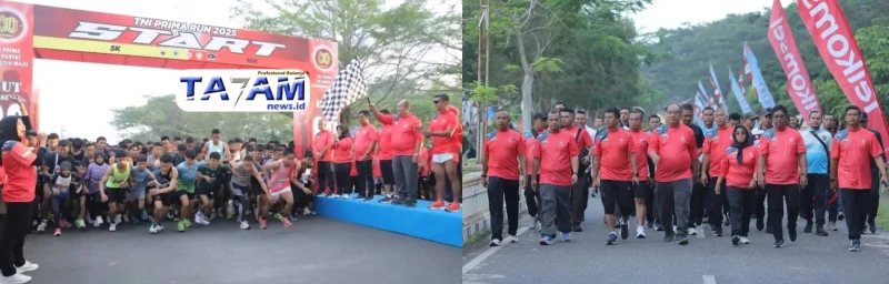 Lebih dari Sekadar Lari: TNI Prima Run Jadi Simbol Kekuatan Sinergi Rakyat dan TNI di Asahan - TajamNews