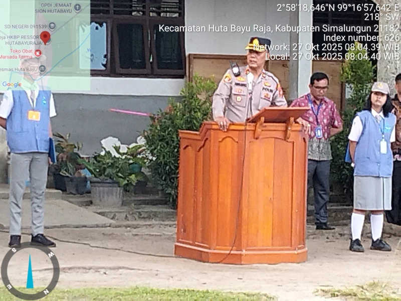 Kapolsek Tanah Jawa Pimpin Upacara di Tiga Sekolah, Tegas Ingatkan Siswa Hindari Balap Liar dan Bullying - TajamNews