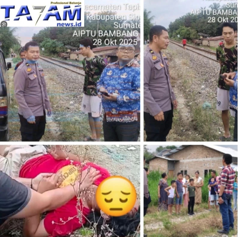 Reaksi Cepat Polres Simalungun Evakuasi Korban Kecelakaan Kereta Api di Tapian Dolok - TajamNews