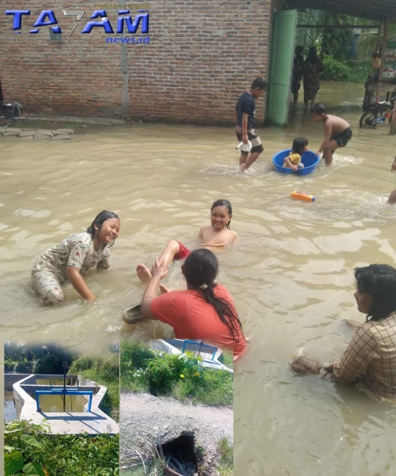 Proyek Pintu Air 800 Jt Di Desa Lama Rendam Puluhan Rumah Warga. Wajah Buram Pengawasan APH. - TajamNews